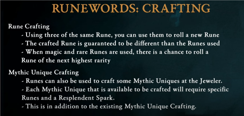 Diablo 4 Runewords Crafting