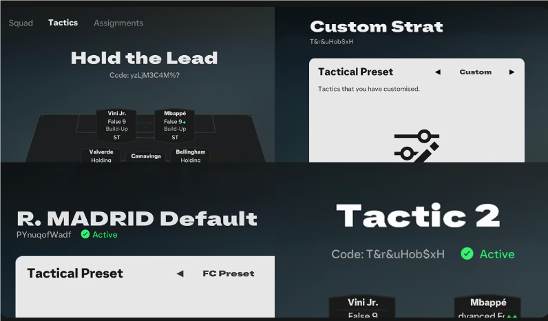 Fc 25 Custom Tactics