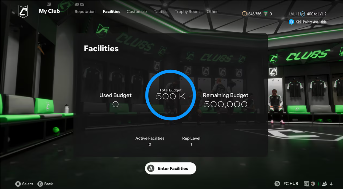 Fc 25 Earning Higher Facility Budgets