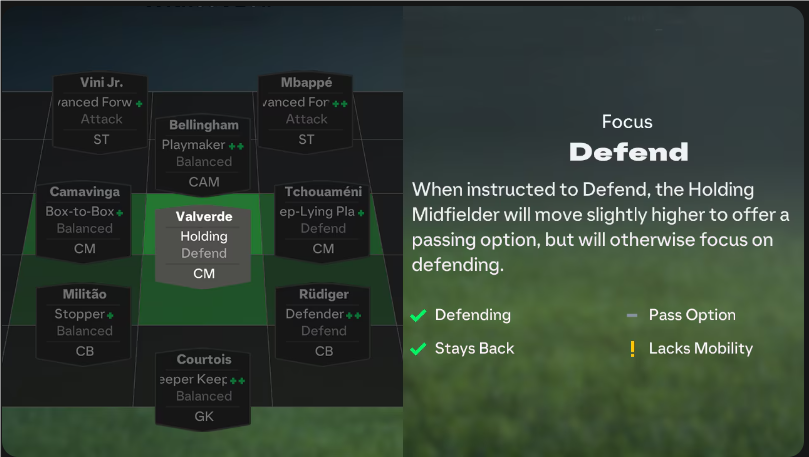 FC 25 Player Role: Holding