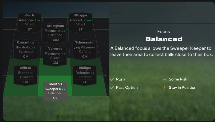 Fc 25 Player Role: Sweeper Keeper