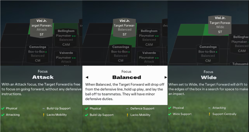 FC 25 Player Role: Target Forward