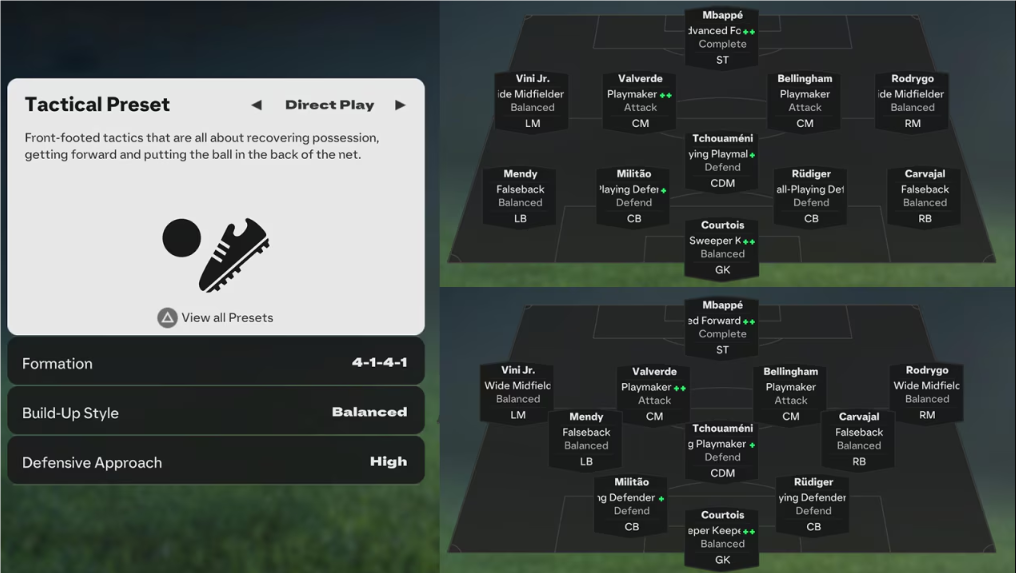 Base Presets in FC 25