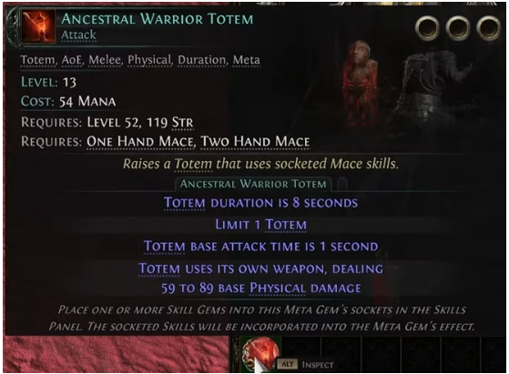 PoE 2 Ancestral Warrior Totem