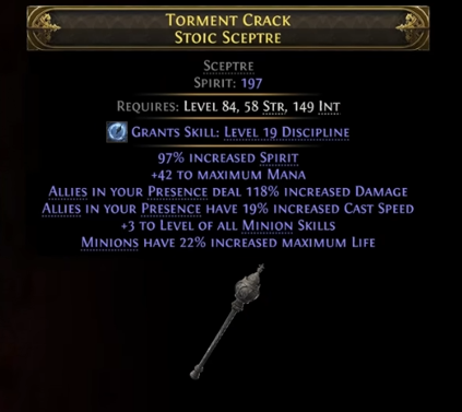 PoE 2 Discipline Buff Item