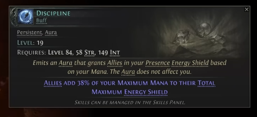 PoE 2 Discipline Buff