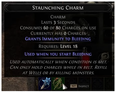 PoE 2 Staunching Charm