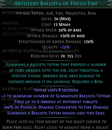 PoE Artillery Ballista of Focus Fire Build 3.25