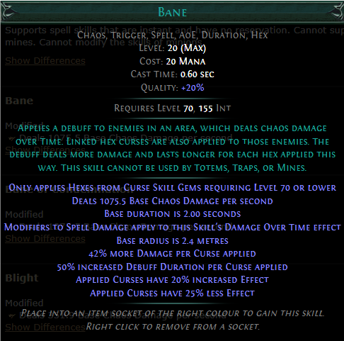 PoE Bane Build 3.25