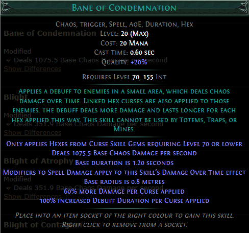 PoE Bane of Condemnation Build 3.25