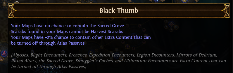 PoE Black Thumb