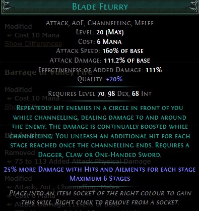 PoE Blade Flurry Build 3.25