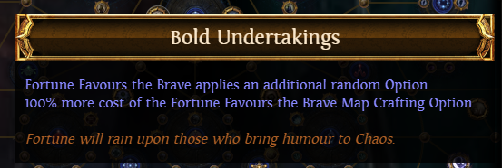 PoE Bold Undertakings