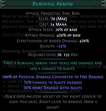 PoE Burning Arrow Build 3.25