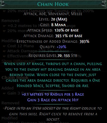 PoE Chain Hook Build 3.25