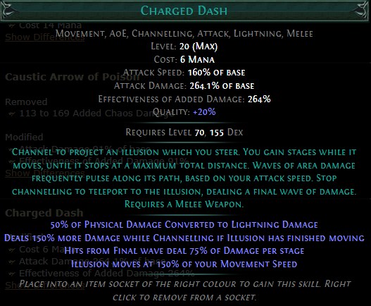 PoE Charged Dash Build 3.25