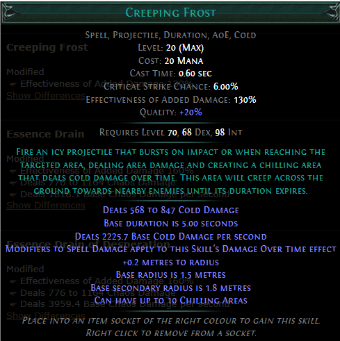 PoE Creeping Frost Build 3.25