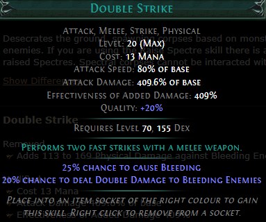 PoE Double Strike Build 3.25