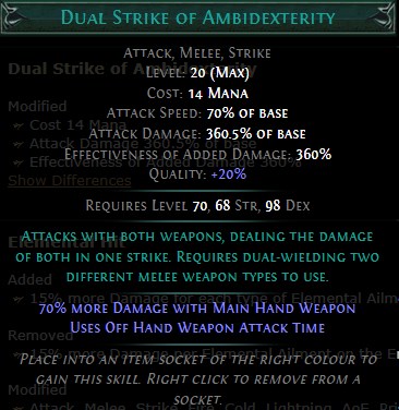 PoE Dual Strike of Ambidexterity Build 3.25