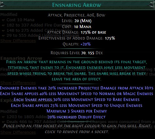 PoE Ensnaring Arrow Build 3.25