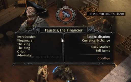 PoE Faustus, the Financier