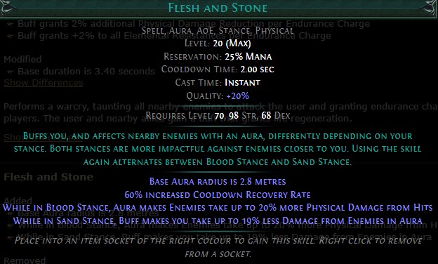 PoE Flesh and Stone Build 3.25