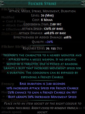 PoE Flicker Strike Build 3.25