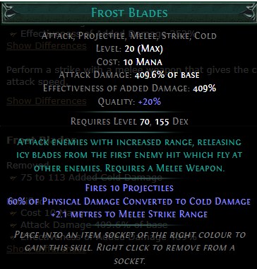 PoE Frost Blades Build 3.25