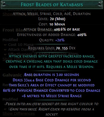 PoE Frost Blades of Katabasis Build 3.25