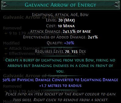 PoE Galvanic Arrow of Energy Build 3.25