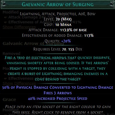 PoE Galvanic Arrow of Surging Build 3.25