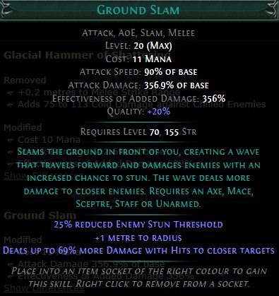 PoE Ground Slam Build 3.25