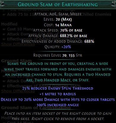 PoE Ground Slam of Earthshaking Build 3.25