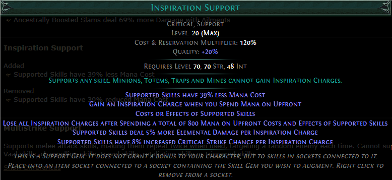 PoE Inspiration Support 3.25