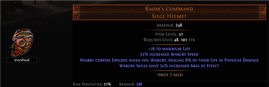 PoE Kaom's Command