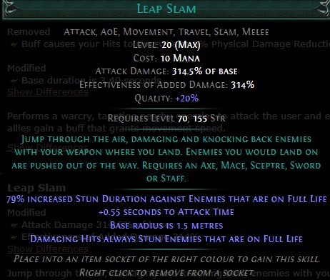 PoE Leap Slam Build 3.25