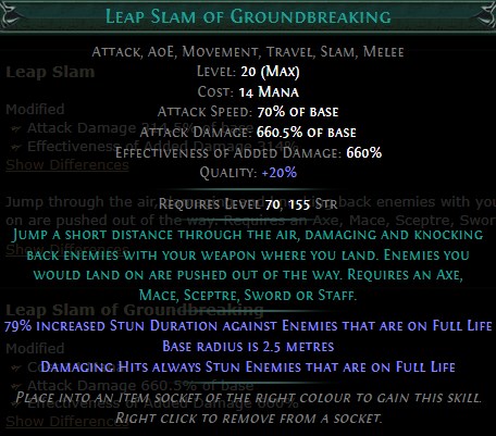 PoE Leap Slam of Groundbreaking Build 3.25