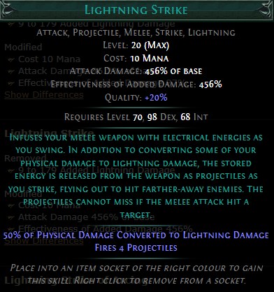 PoE Lightning Strike Build 3.25