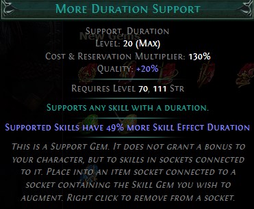 More Duration Support