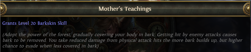 PoE Mother’s Teachings Ascendancy