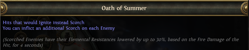 PoE Oath of Summer Ascendancy