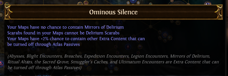 PoE Ominous Silence