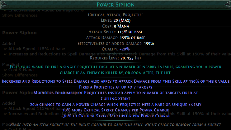 PoE Power Siphon Build 3.25