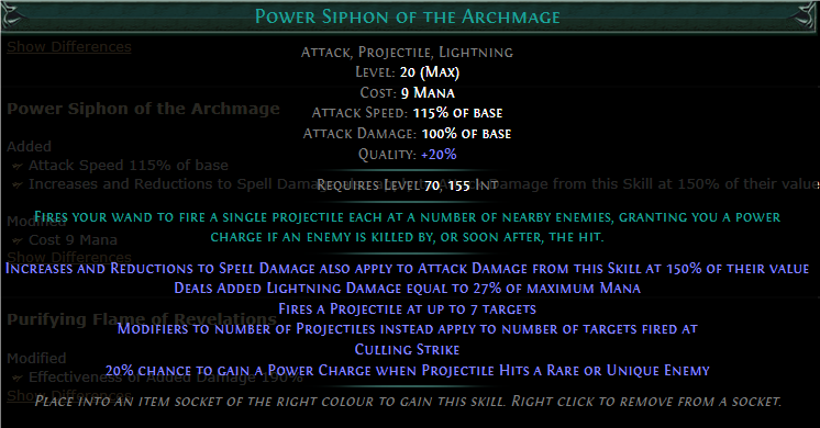 PoE Power Siphon of the Archmage Build 3.25