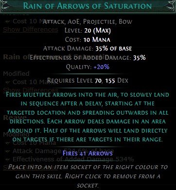 PoE Rain of Arrows of Saturation Build 3.25