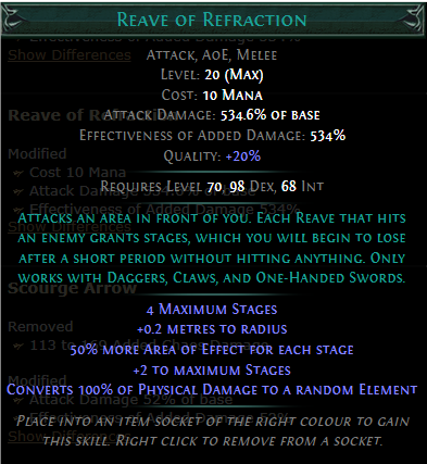 PoE Reave of Refraction Build 3.25