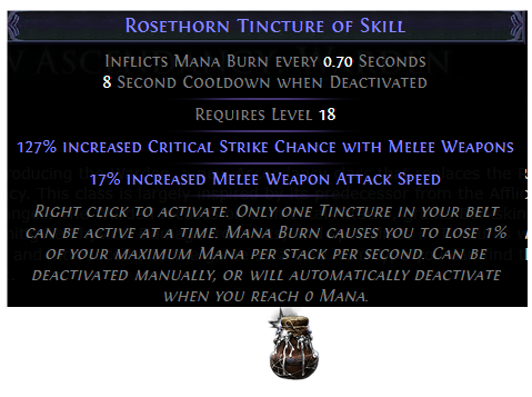 Rosethorn Tincture of Skill