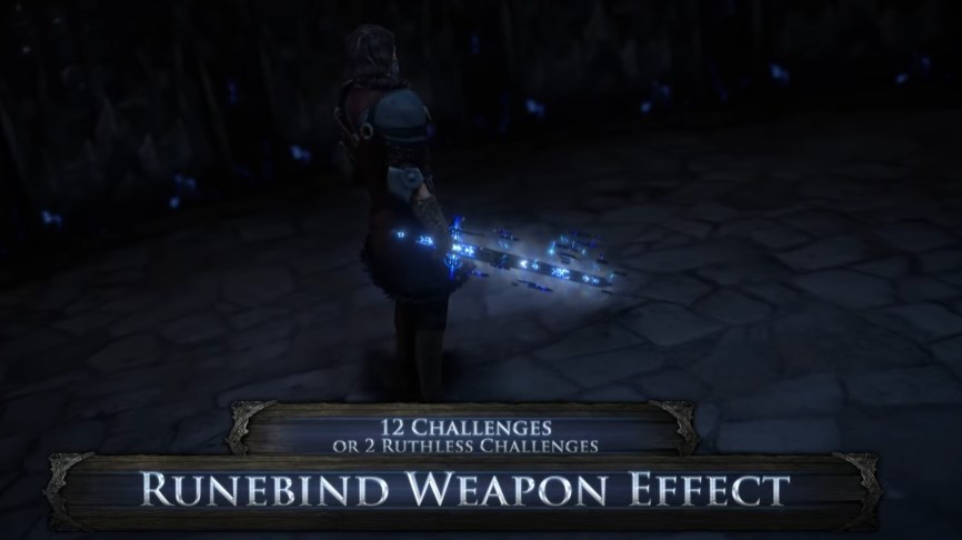 PoE Runebind Weapon Effect