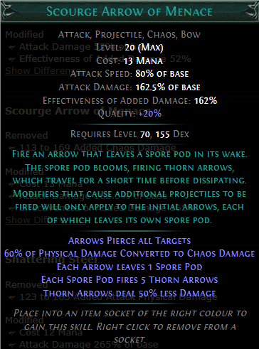 PoE Scourge Arrow of Menace Build 3.25