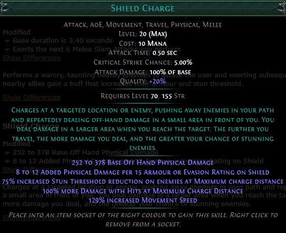 PoE Shield Charge Build 3.25